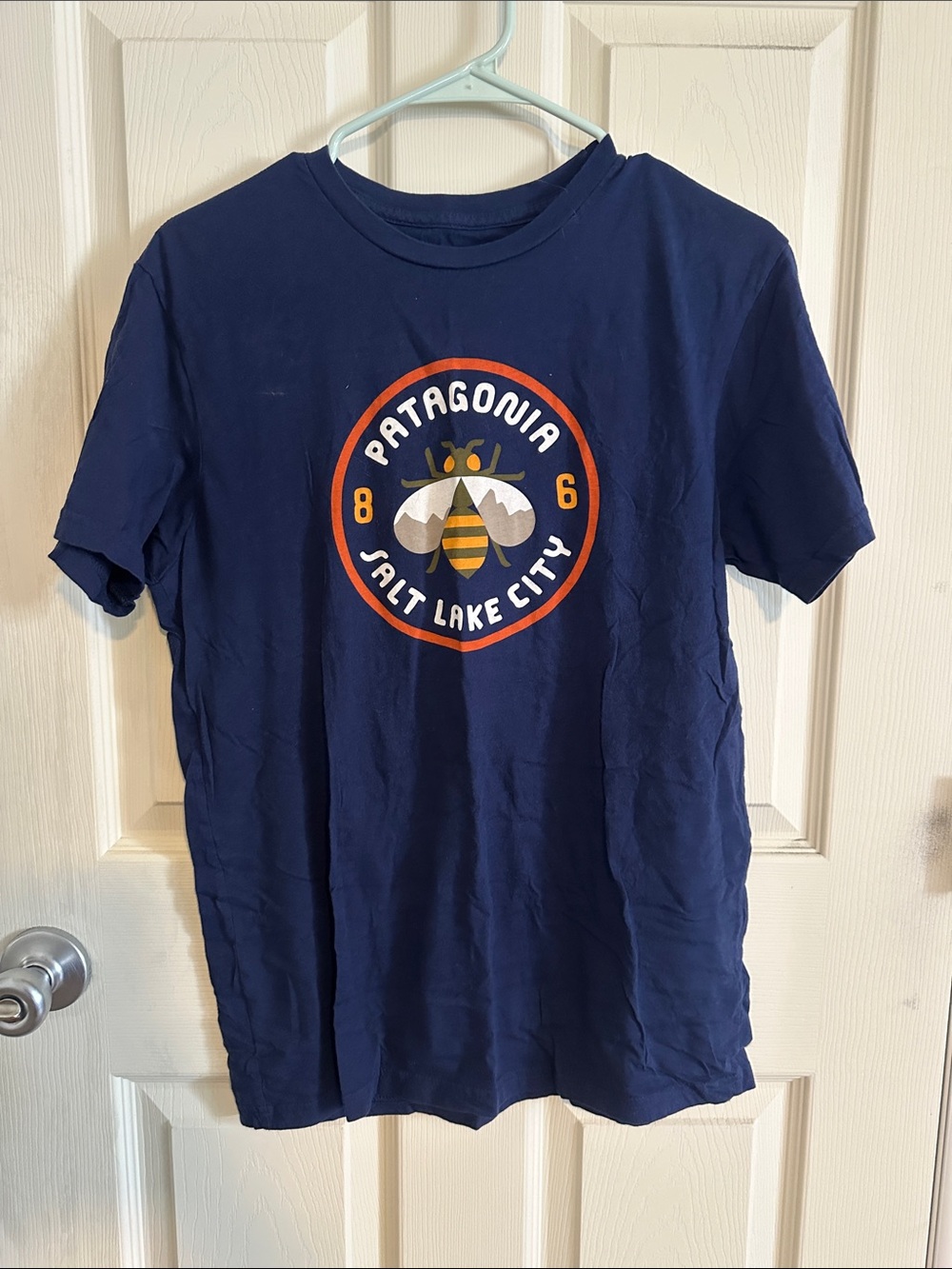 Patagonia Navy Bee Graphic T‑Shirt